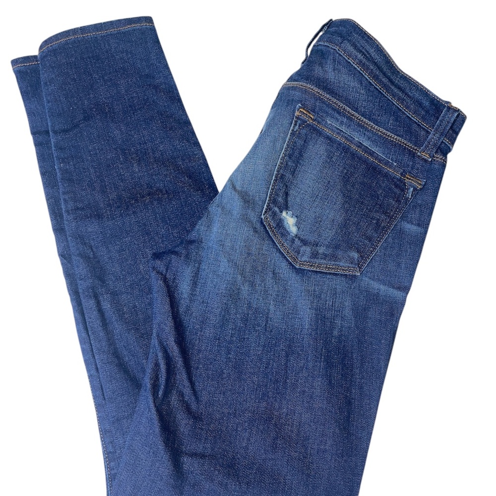 J Brand Aidan Boyfriend Jeans Womens Size 26 Ringer Dark Wash Distressed Denim